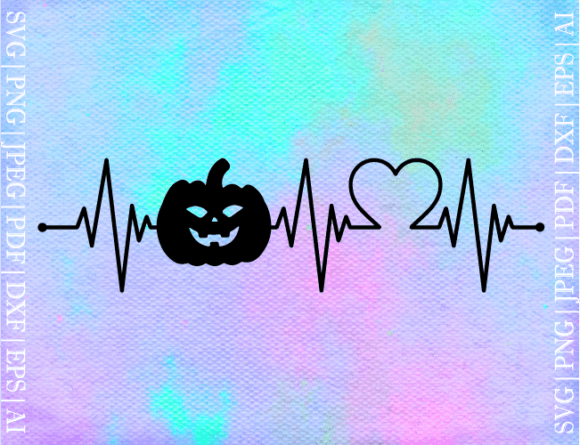 Download Heartbeat Pumpkin SVG - Premium Resources